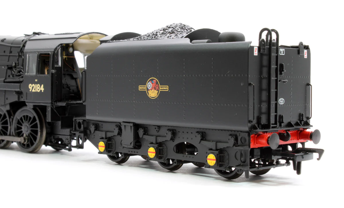Pre-Owned 32-859B BR Standard 9F with BR1F Tender 92184 BR Black Late Crest Steam Locomotive - Image 8