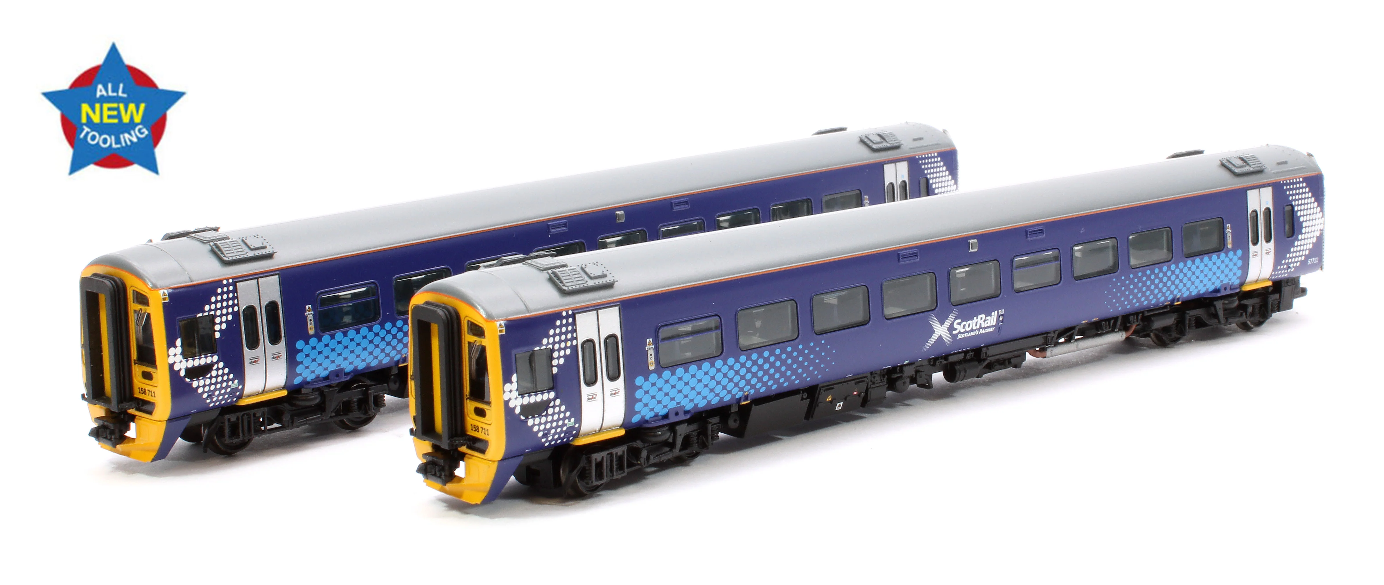 Pre-Owned Class 158 2-Car DMU 158711 ScotRail Saltire - DCC Sound