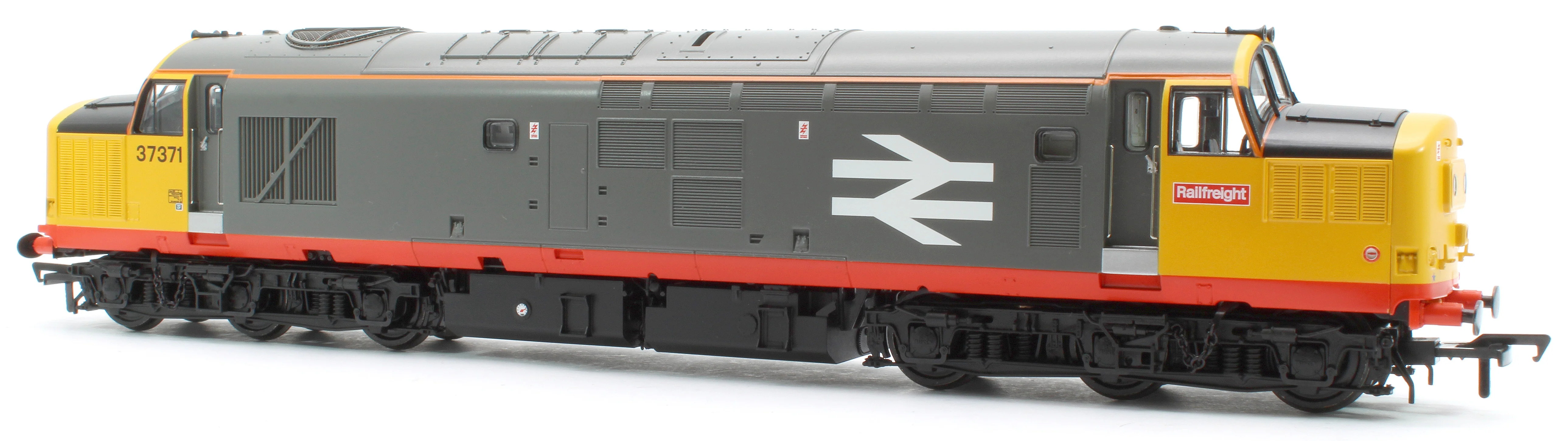 35-305SFX Class 37/0 Centre Headcode 37371 BR Railfeight (Red Stripe) Diesel Locomotive - DCC Sound Deluxe - Image 4