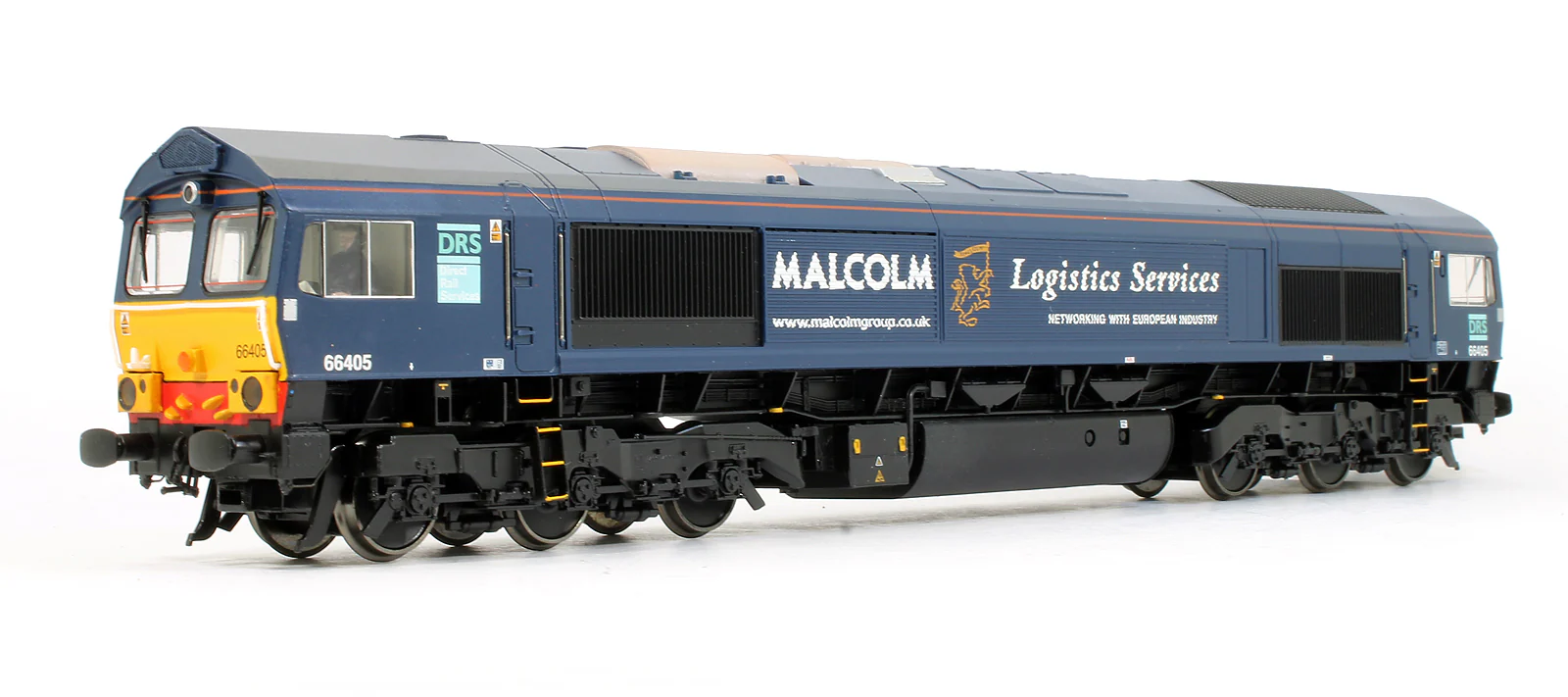 Pre-Owned Class 66405 Blue Malcolm Logistics Services Diesel Locomotive - Image 2