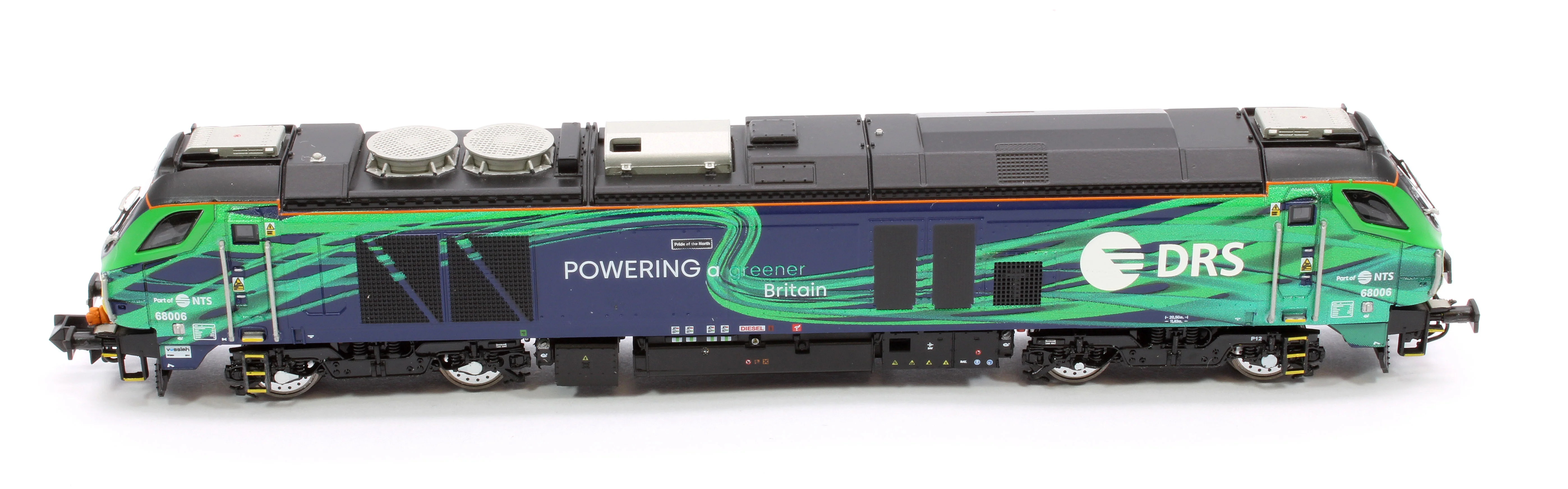 2D-022-016 Class 68 Pride of the North 68006 New DRS/NTS Green Diesel Locomotive - Image 10