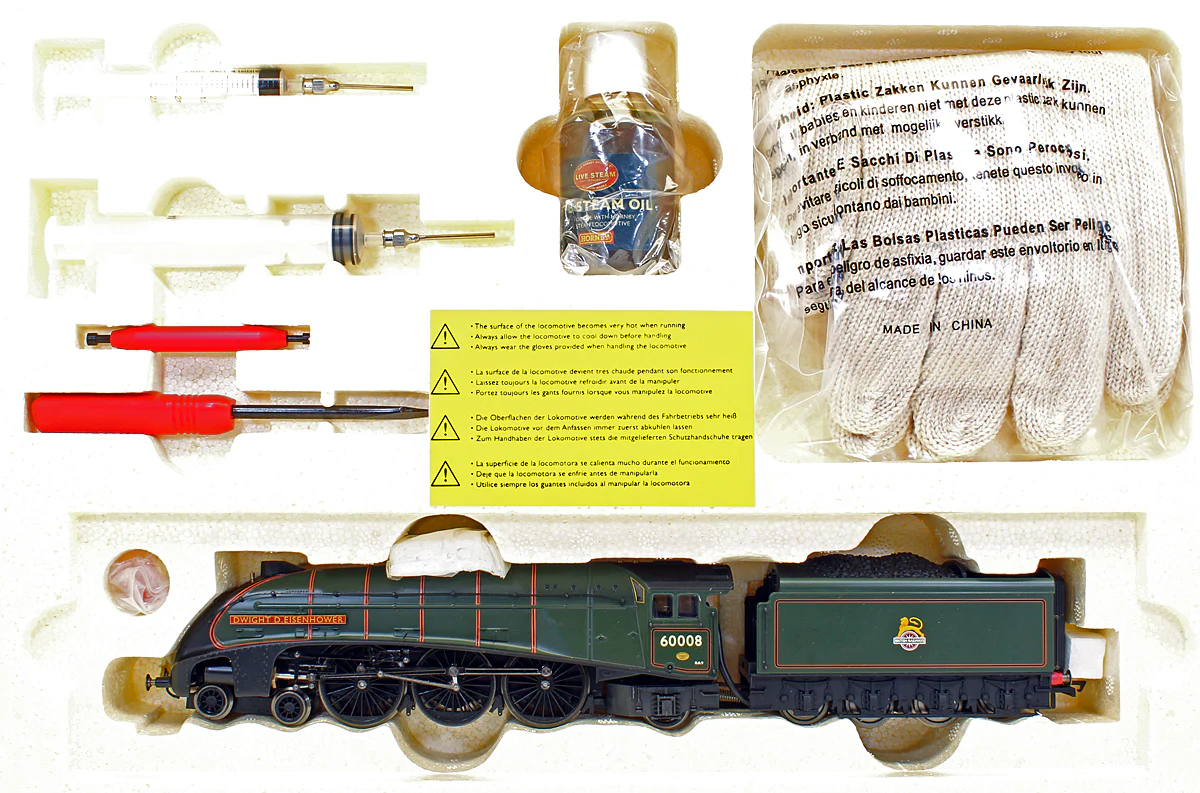 Pre-Owned R2277 Live Steam BR Green 4-6-2 A4 'Dwight D Eisenhower' 60008 Steam Locomotive - Image 5