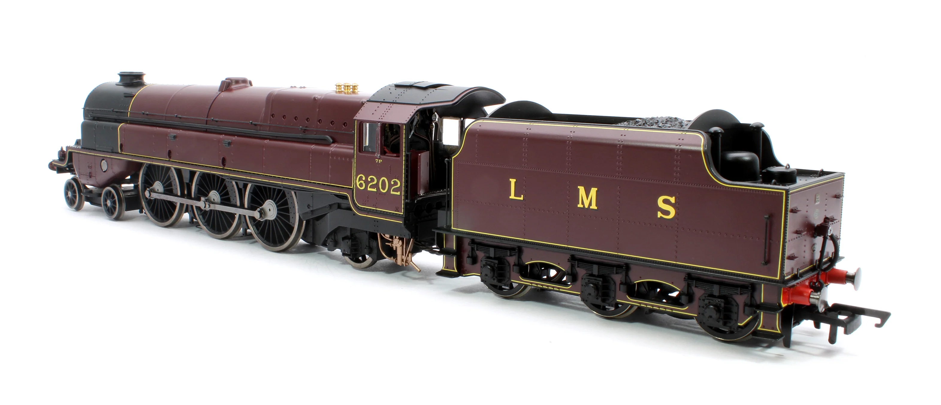 Princess Royal Class 'The Turbomotive' 4-6-2 LMS Crimson Lake 6202 Steam Locomotive - Image 2