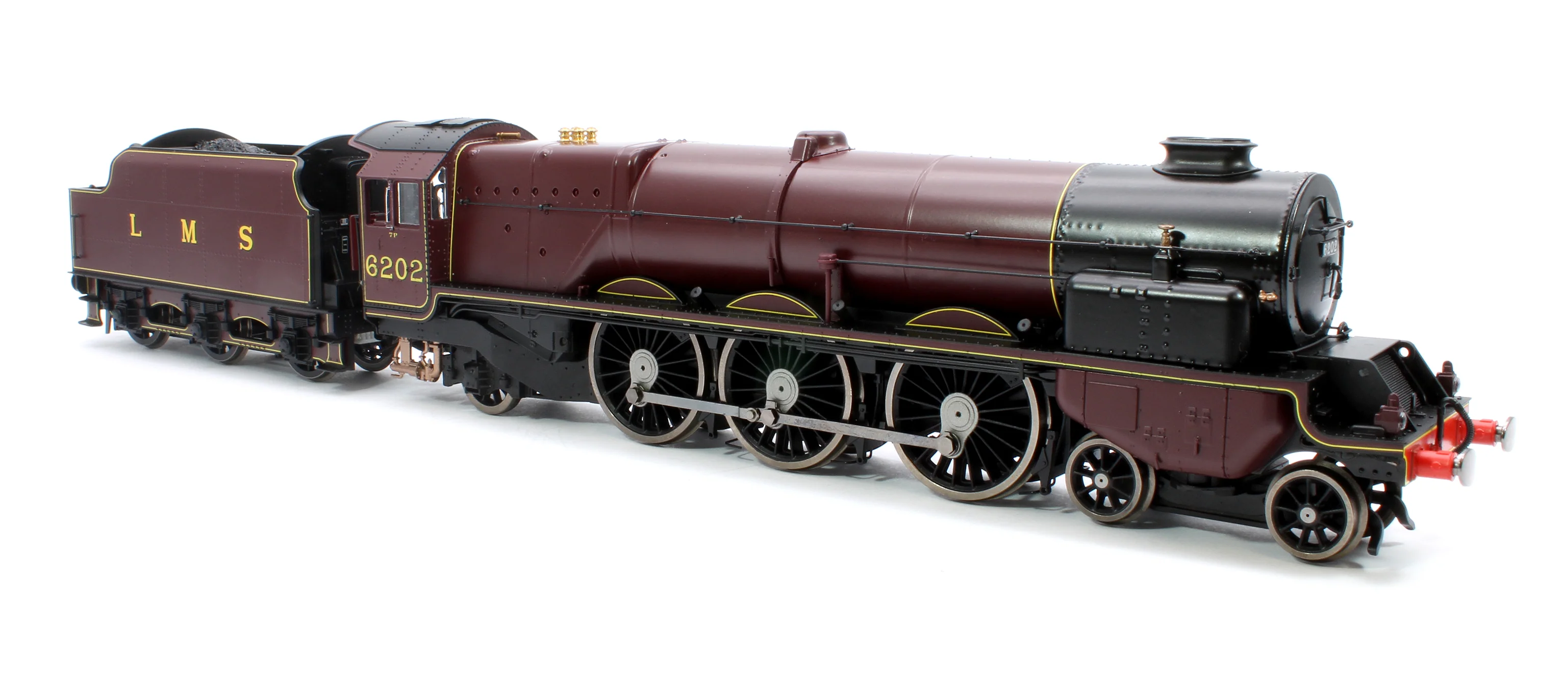 Princess Royal Class 'The Turbomotive' 4-6-2 LMS Crimson Lake 6202 Steam Locomotive - Image 4