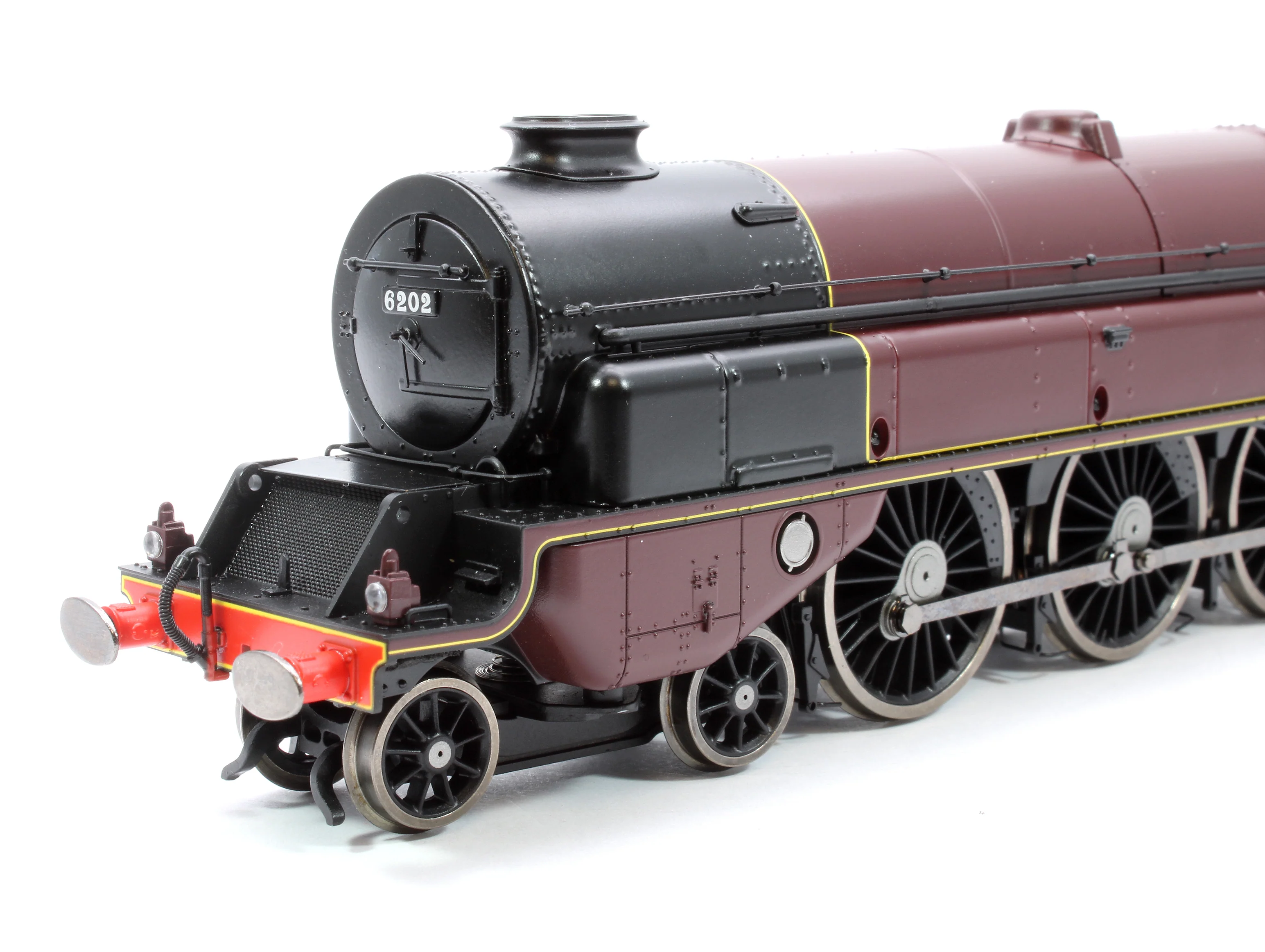 Princess Royal Class 'The Turbomotive' 4-6-2 LMS Crimson Lake 6202 Steam Locomotive - Image 6