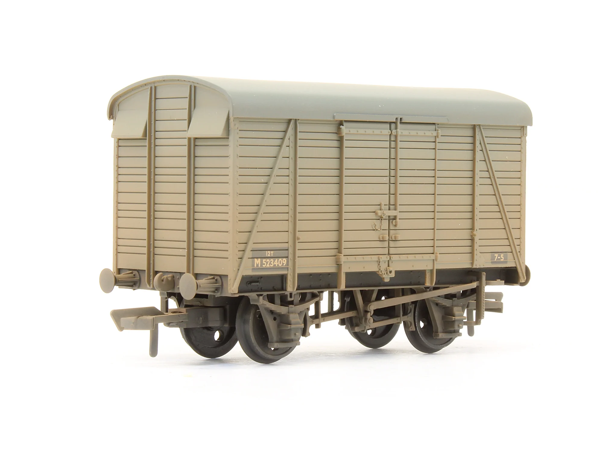 Pre-Owned 38-081C SR 12 Ton Southern 2+2 Planked Ventilated Van BR Grey 'M523409' - Weathered
