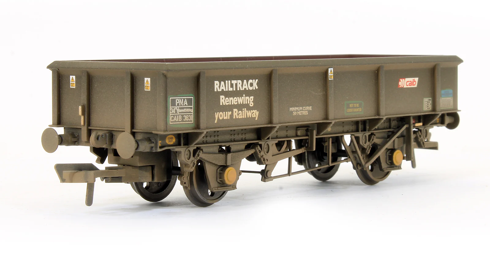 Pre-Owned Triple Pack 34 Tonne PNA Railtrack 5 Rib Wagons (Weathered) - Image 3