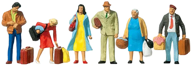 Waiting Passengers (6) Exclusive Figure Set