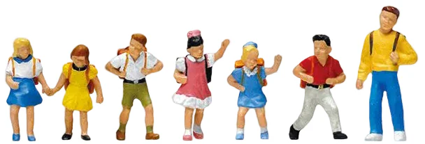 School Children (6) and Teacher Exclusive Figure Set