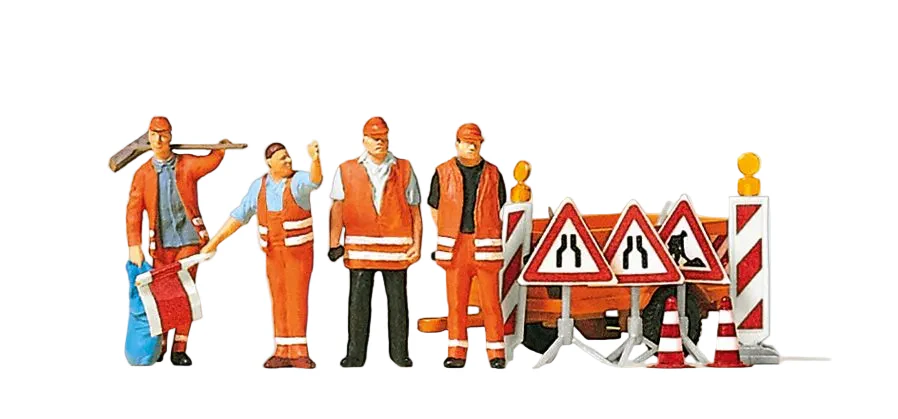 Roadworkers (4) and Accessories Exclusive Figure Set
