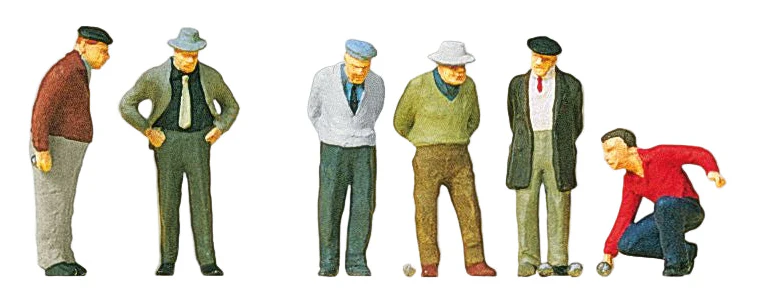 Boules Players (6) Exclusive Figure Set