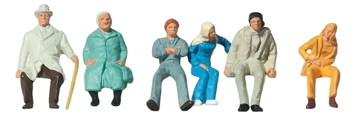 Seated Passengers (6) Standard Figure Set