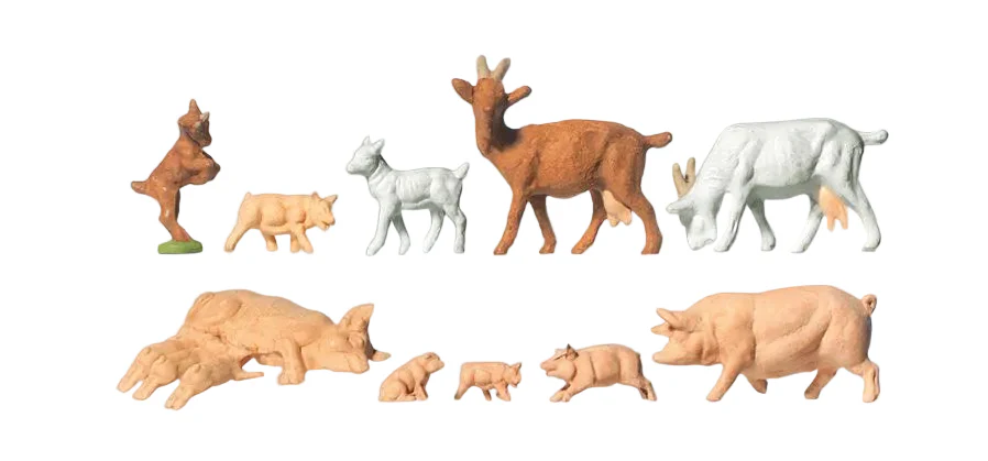 Goats/Pigs (12) Standard Figure Set