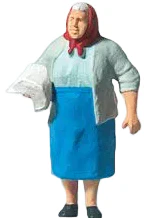 Newspaper Woman Figure