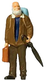 Traveller with Rucksack Figure