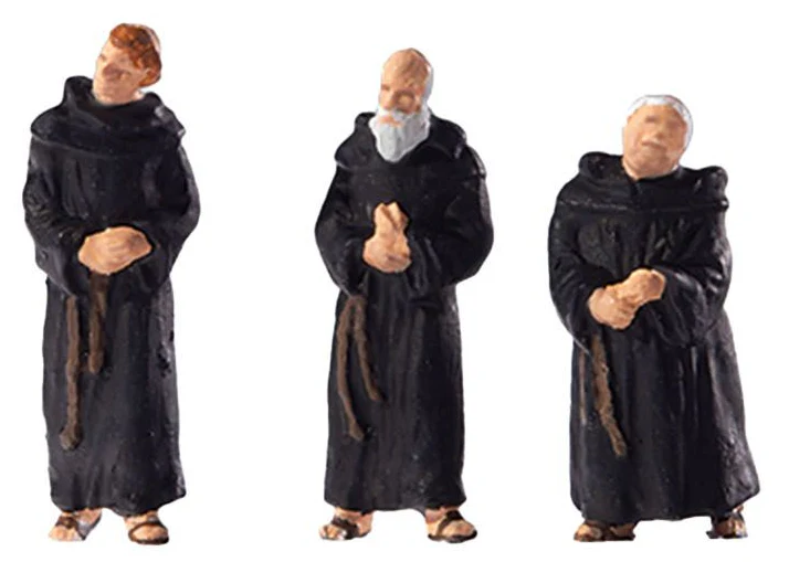 PR28288 Augustinian Monks (3) Figure Set