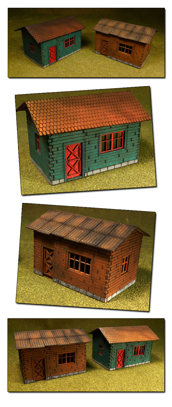 Laser-Cut Cottages Kit (2 cottages) H0/00 - Image 3