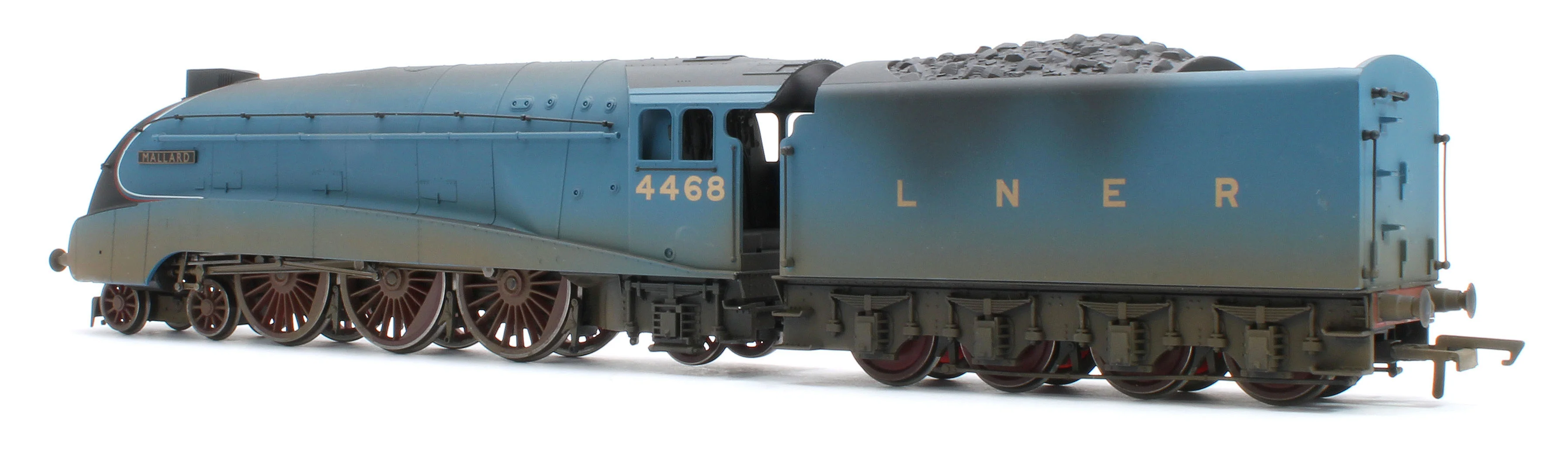 R3371W Bespoke Weathered RailRoad A4 Class 4-6-2 4468 ‘Mallard’ LNER Garter Blue Steam Locomotive - Image 3