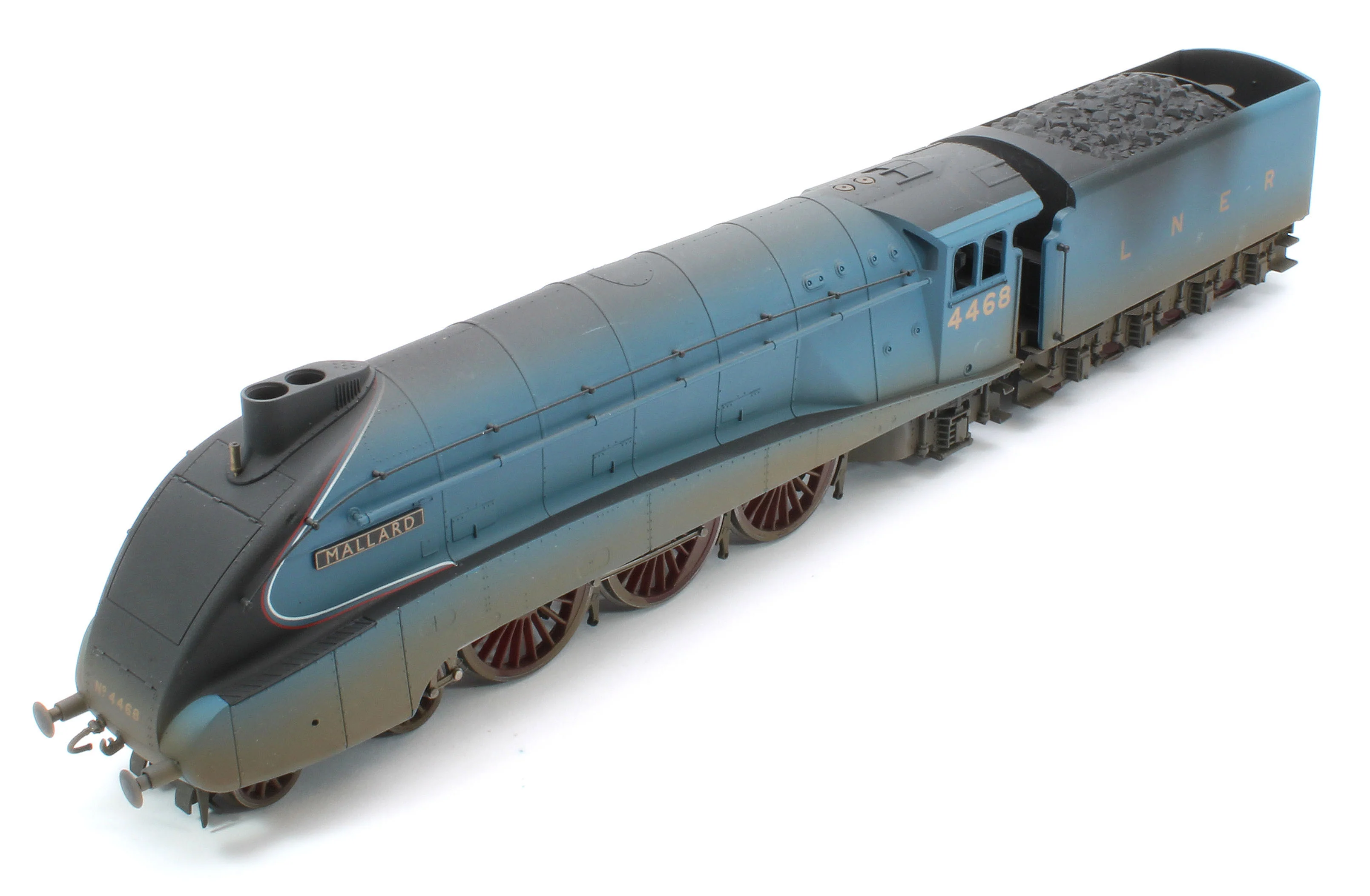 R3371W Bespoke Weathered RailRoad A4 Class 4-6-2 4468 ‘Mallard’ LNER Garter Blue Steam Locomotive - Image 8