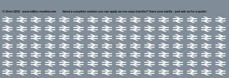 BR loco double arrows: standard Transfer