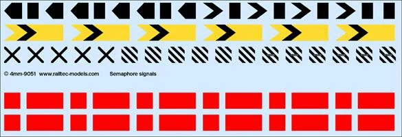 Semaphore Signal Detail Pack OO Gauge Waterslide Decals Transfer