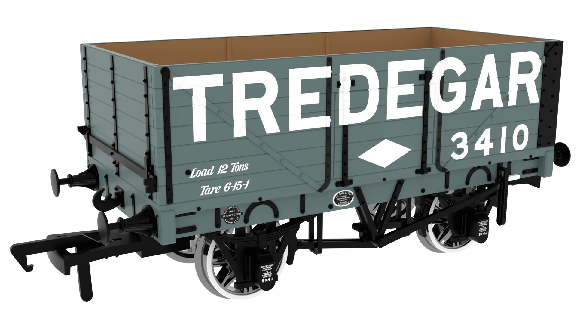 7 Plank 1907 Railway Clearing House Private Owner Open Wagon Tredegar No.3410