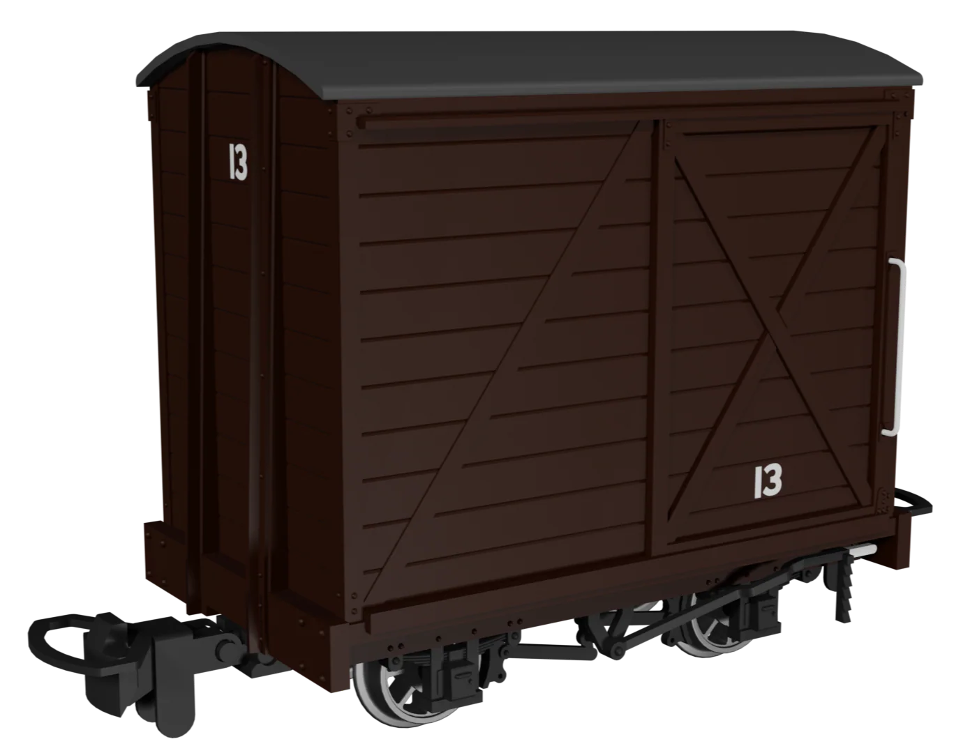 Covered Van - Plain Brown No.13