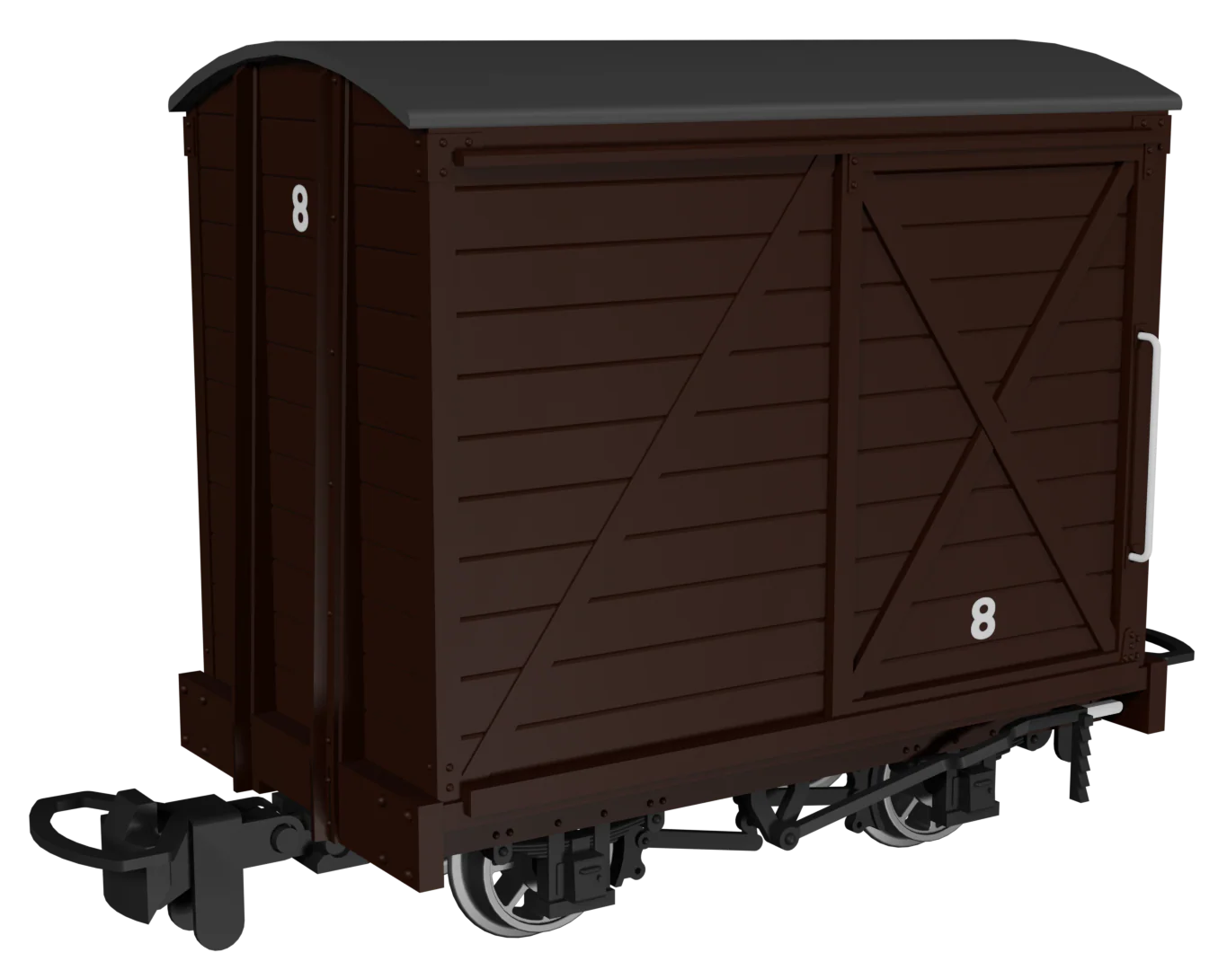 Covered Van -  Plain Brown No.8