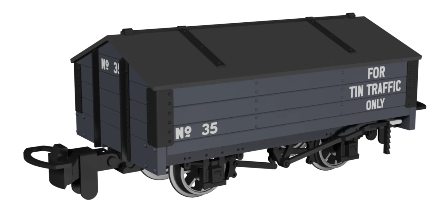 Peaked Roof Van - Dark Grey 'Tin' No.35
