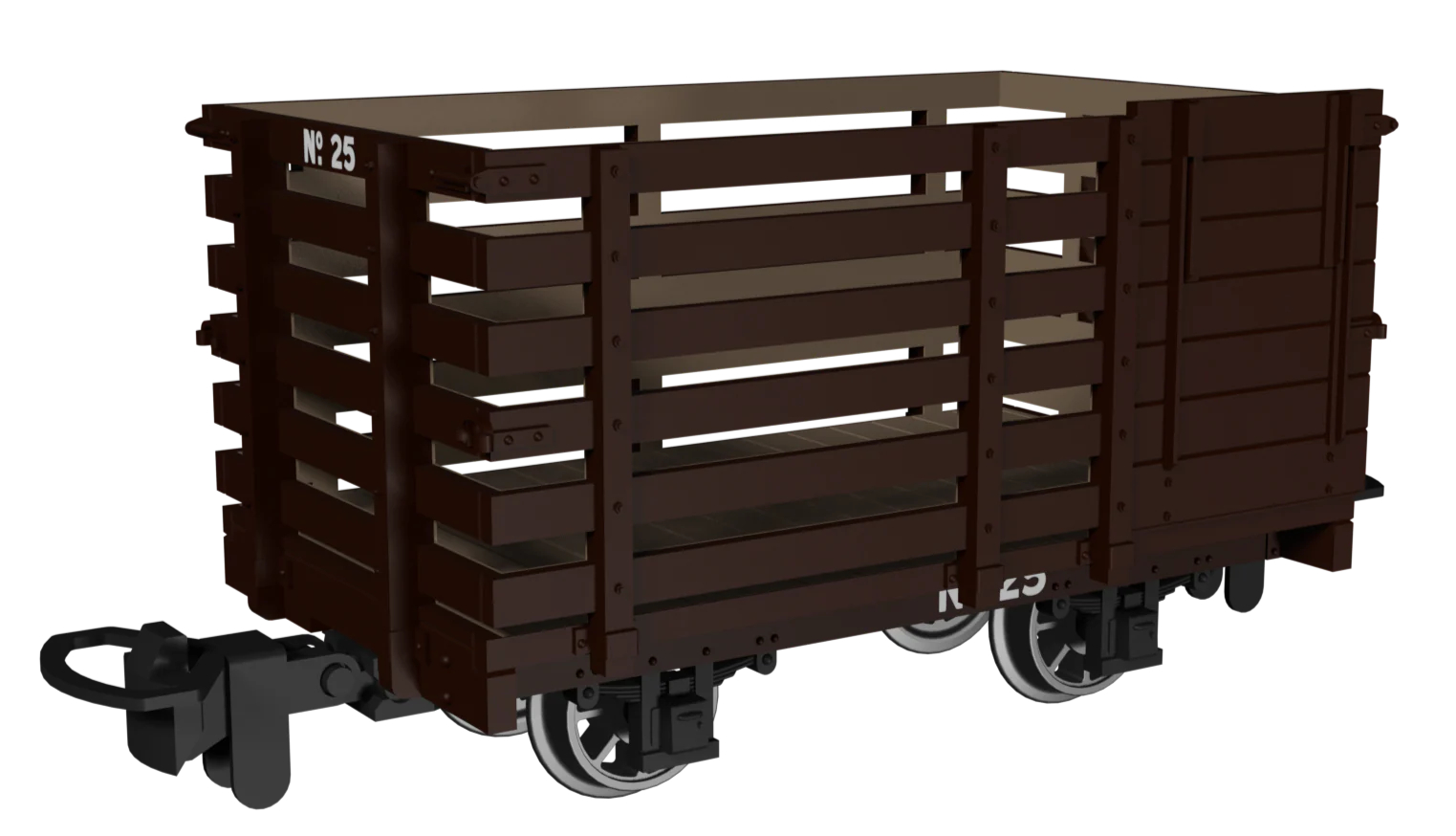 Livestock Wagon -  Plain Brown No.25 - Image 2