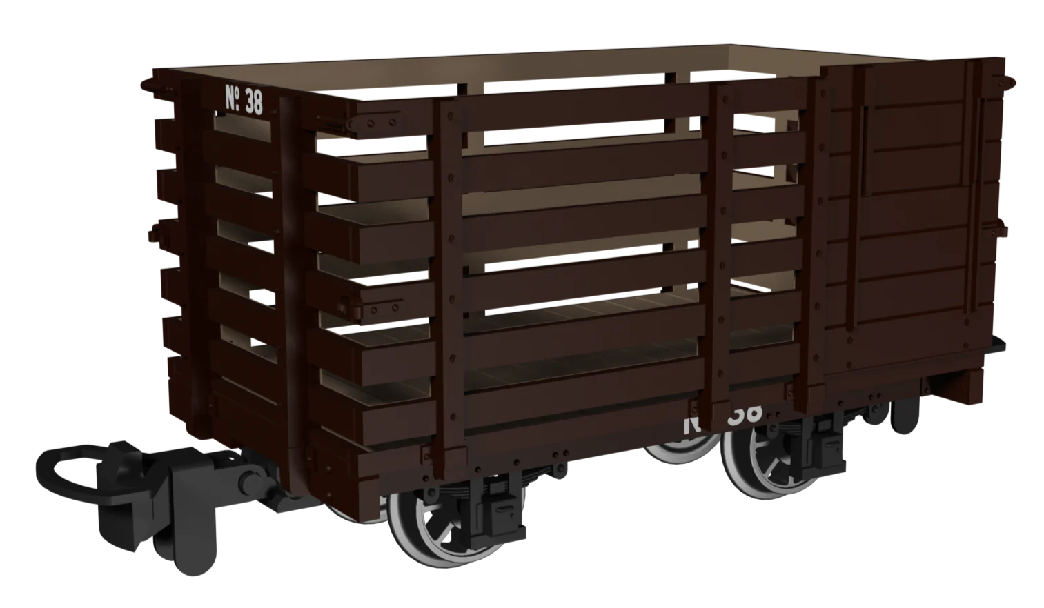 Livestock Wagon - Plain Brown No.38 - Image 2