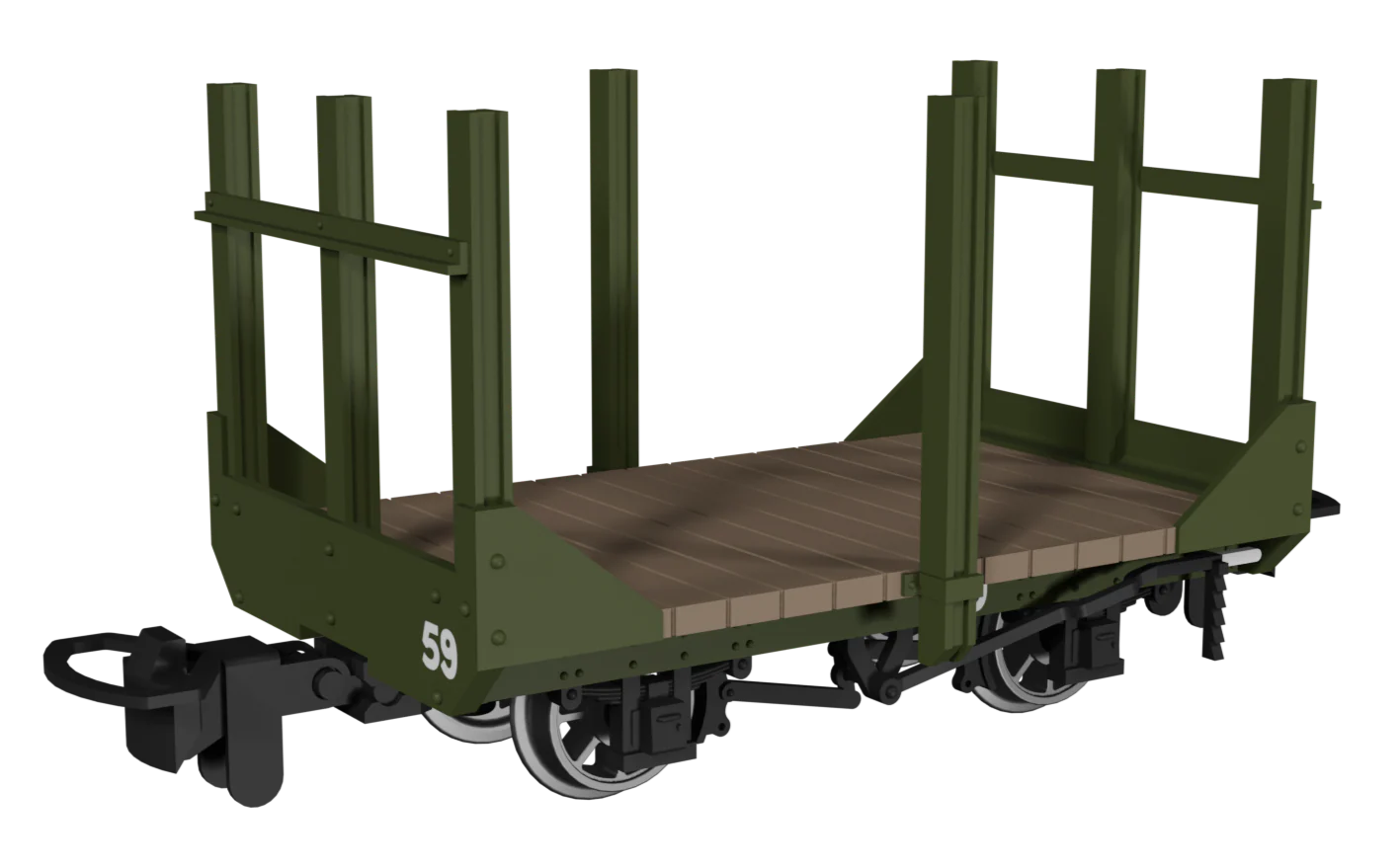 Stake Wagon - Plain Green No.59
