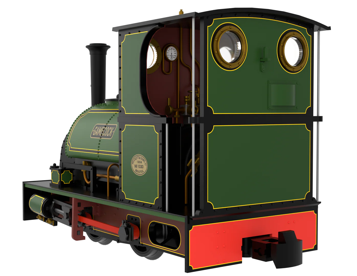 814501 Peckett & Sons Cranmore Class 0-4-0ST 'Gamecock' Peckett Standard Green Steam Locomotive - DCC Fitted - Image 2