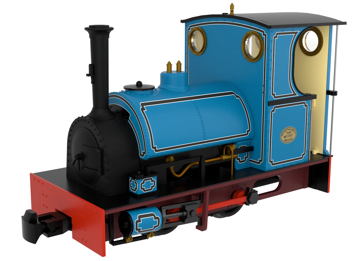 814505 Peckett & Sons Cranmore Class 0-4-0ST Lined Blue Steam Locomotive - DCC Fitted