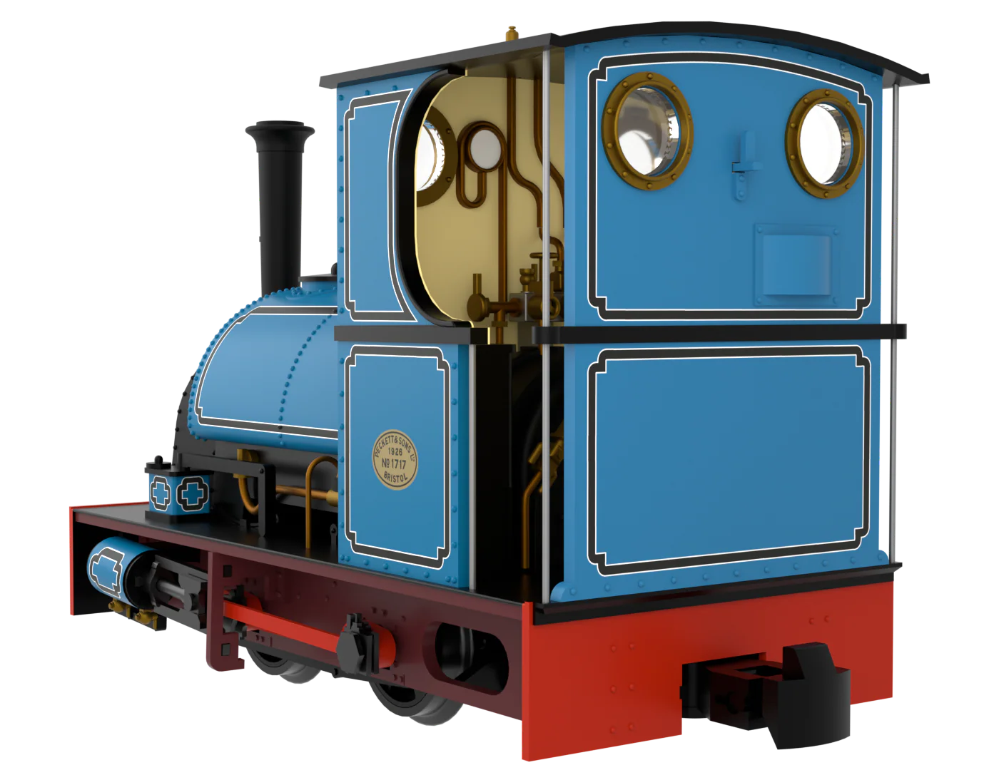 814505 Peckett & Sons Cranmore Class 0-4-0ST Lined Blue Steam Locomotive - DCC Fitted - Image 2