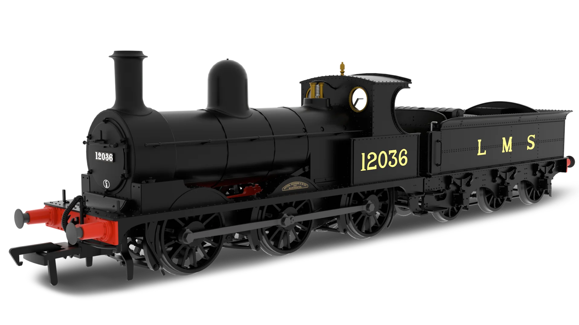 817007 Class 25 'Ironclad' 0-6-0 No.12036 Lancashire & Yorkshire LMS Livery (Cabside Number) Steam Locomotive