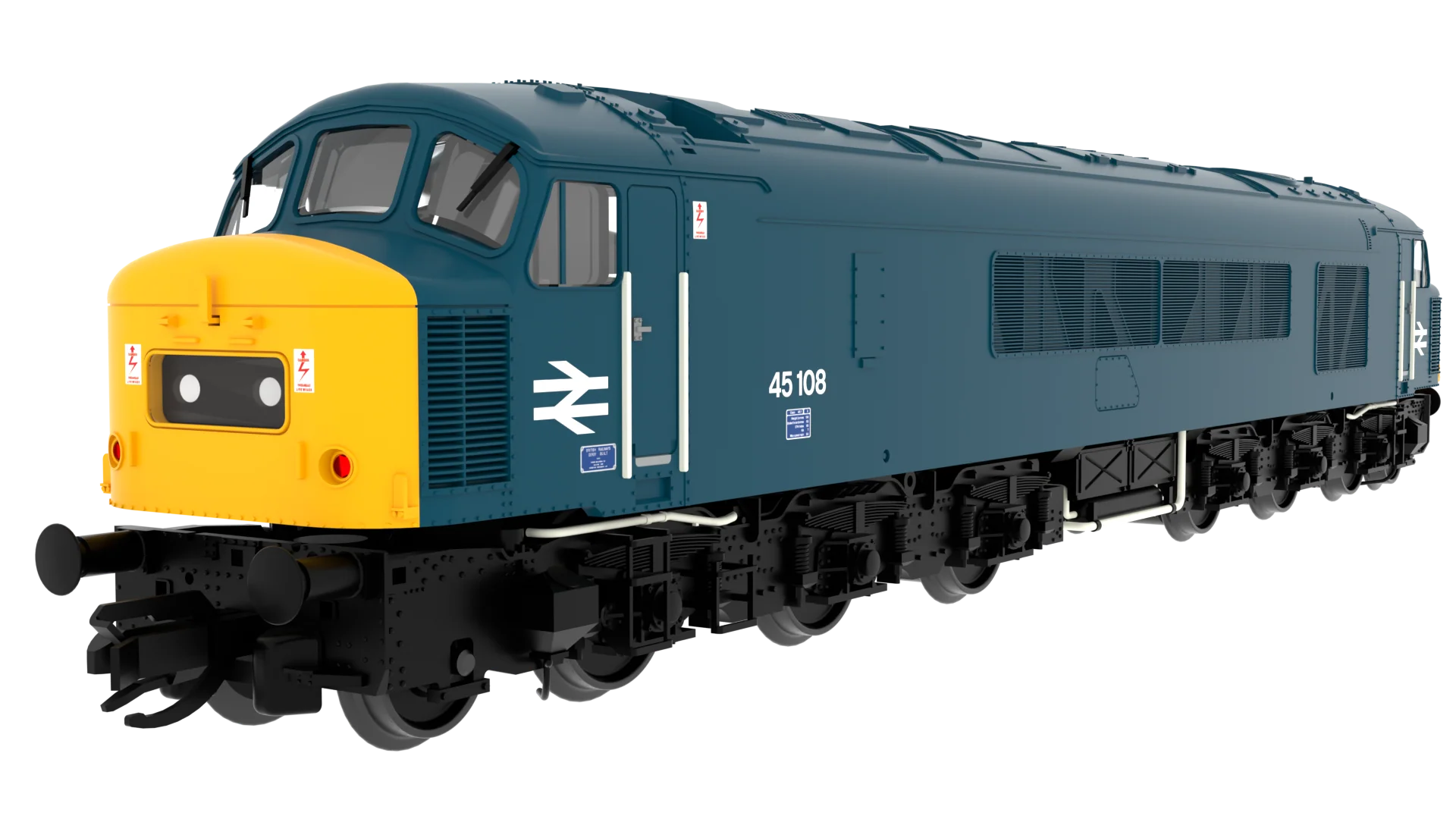 823605 Class 45 'Peak' 45108 BR Blue With Domino Headcodes Diesel Locomotive - DCC Sound