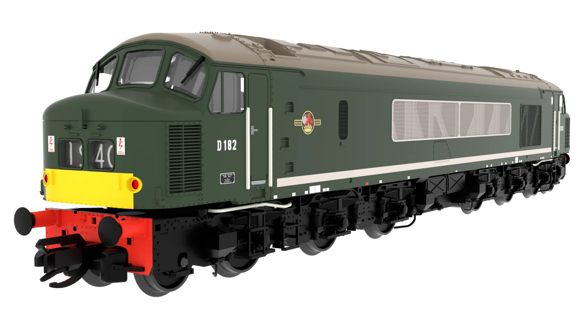 823702 Class 46 'Peak' D182 BR Green With Small Yellow Panels Diesel Locomotive - DCC Sound