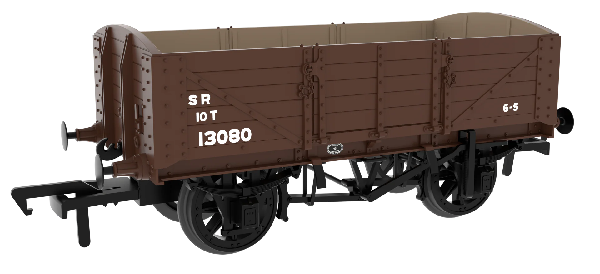 824023 SER/SECR 5-plank 10 ton open wagon - SR Post-’36 Brown No. 13080