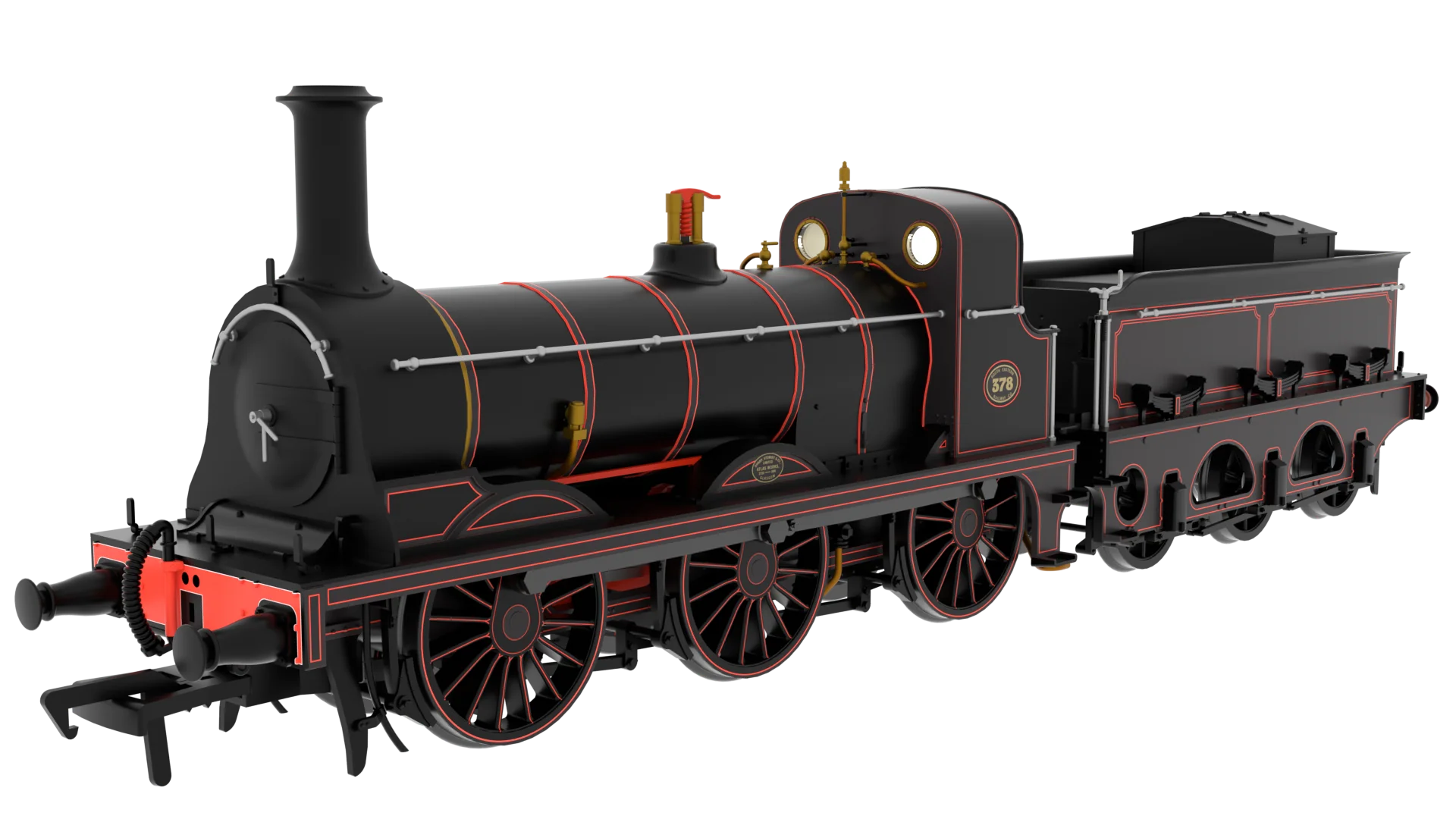 825002 SER O Class 0-6-0 No.378 SER Lined Black (Red Lining) Steam Locomotive