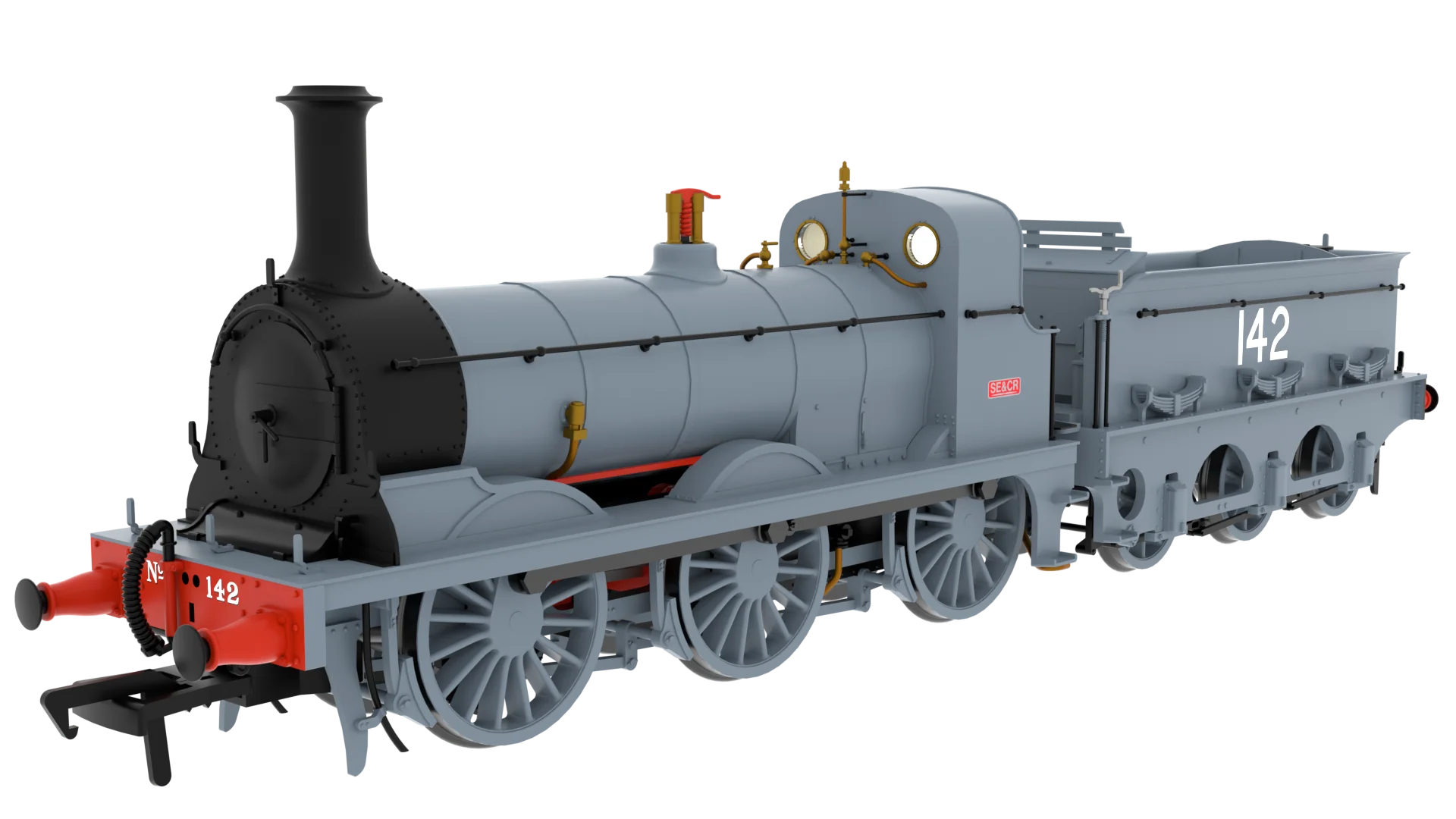 825507 SER O Class 0-6-0 No.142 SECR Grey Steam Locomotive - DCC Sound