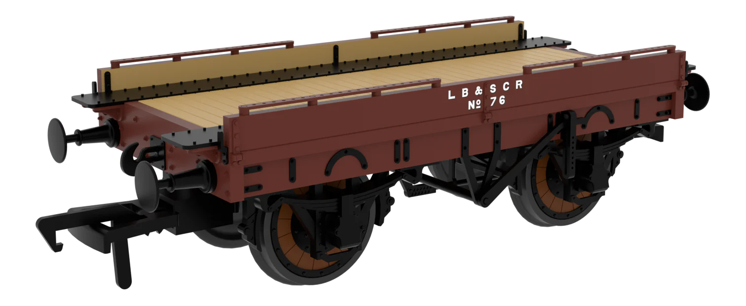 830023 LBSCR Plain Mahogany ‘Evolution’ Open Carriage Truck No.76 - Image 2