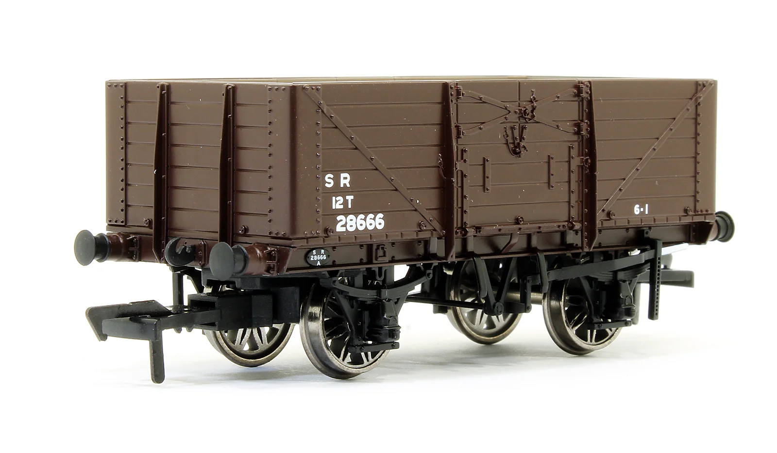 SECR 1355 7 plank Open Wagon - SR brown (post-1936) #28666