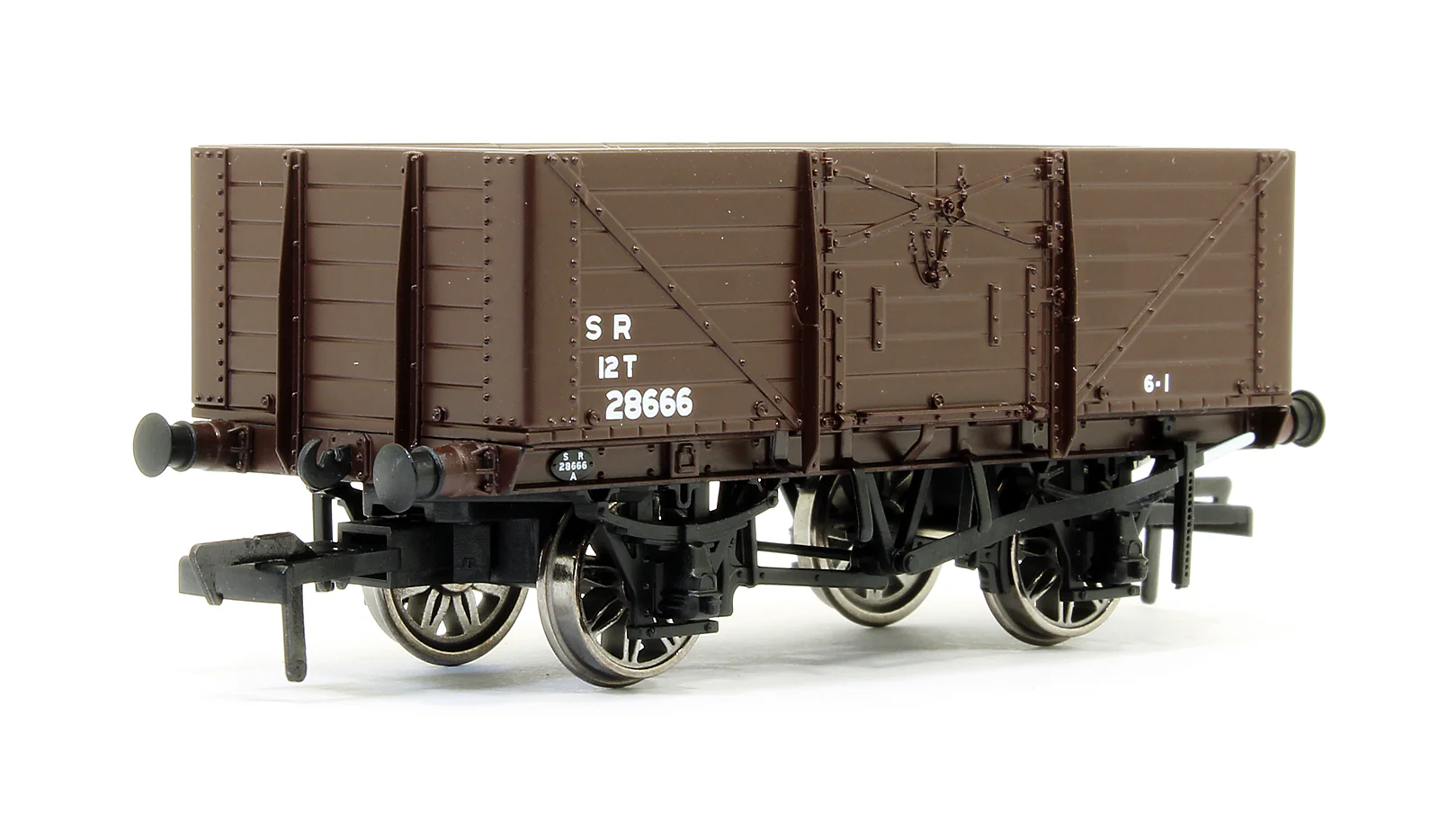 SECR 1355 7 plank Open Wagon - SR brown (post-1936) #28666 - Image 2