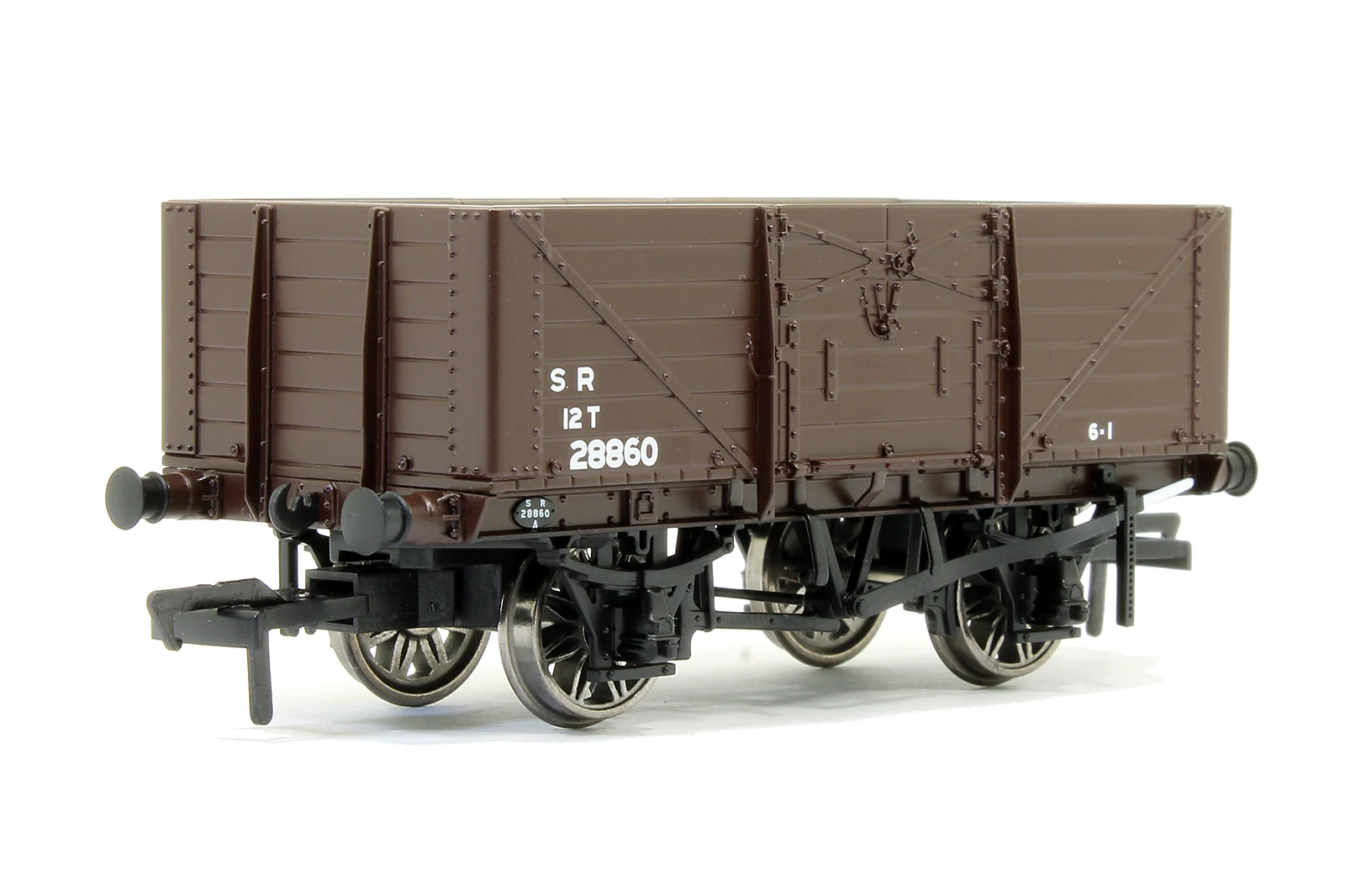 SECR 1355 7 plank Open Wagon - SR brown (post-1936) #28860 - Image 2
