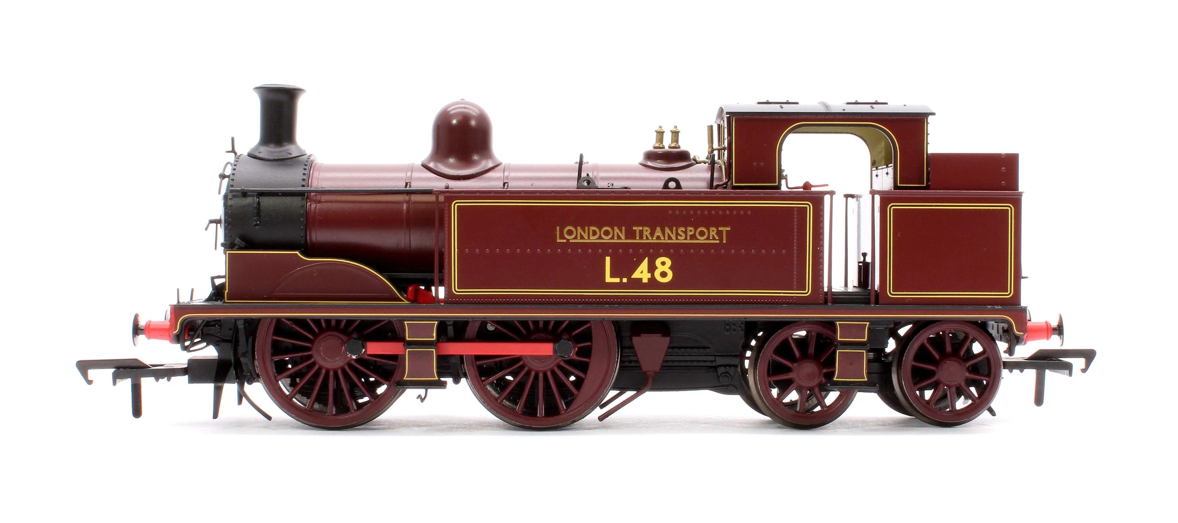 Pre-Owned Metropolitan Railway E Class No. 1 0-4-4T No. L48, London Transport Lined Maroon - Steam Tank Locomotive - DCC Sound Fitted - Image 5