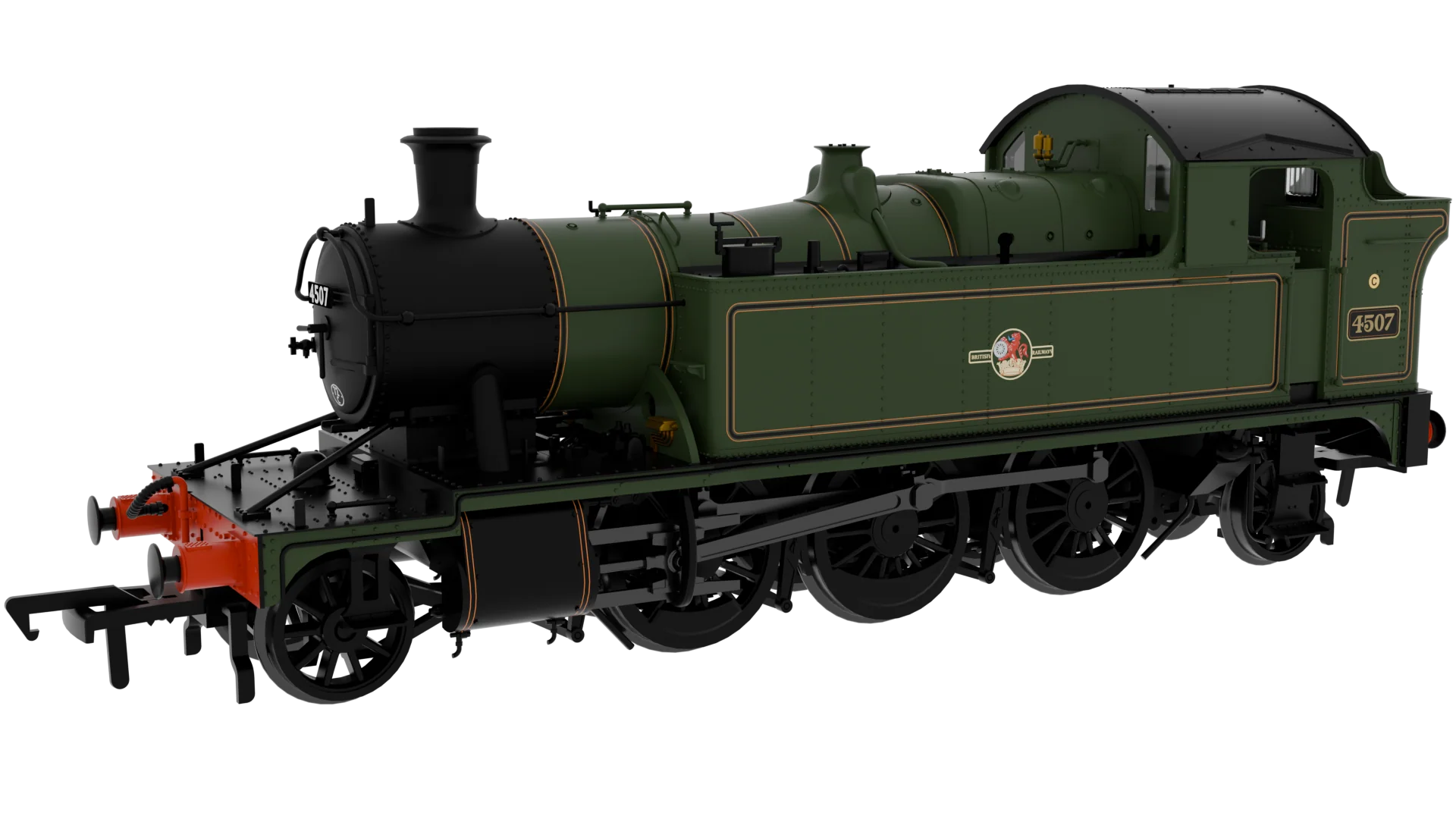 GWR 45xx No.4507 BR Late Crest Lined Green Steam Locomotive - DCC Sound