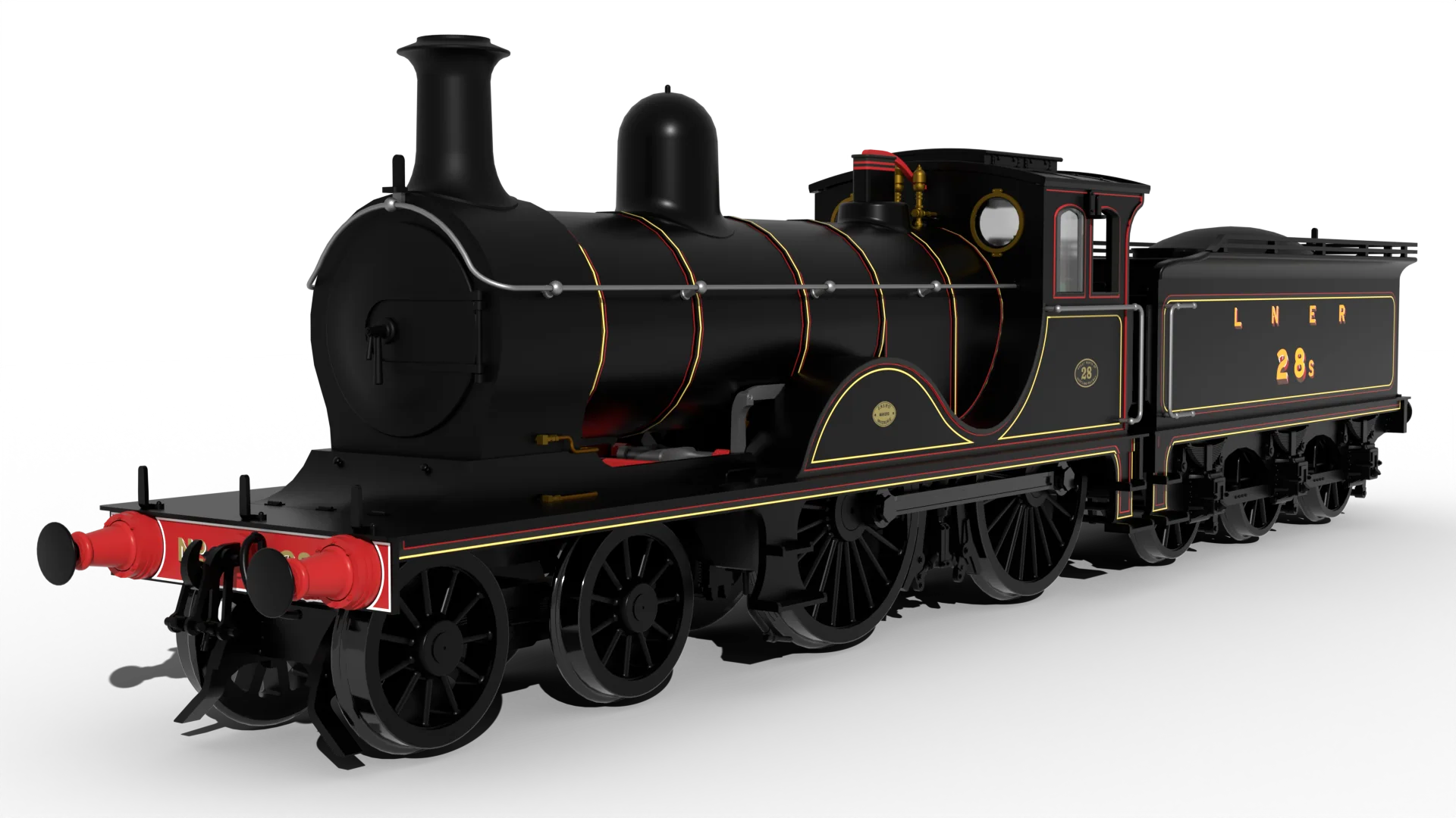 LNER D40 Class 4-4-0 No.28s - LNER Black Steam Locomotive - DCC Sound