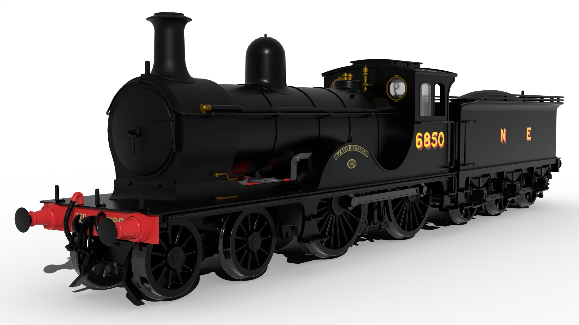 LNER D40 Class 4-4-0 No.6850 'Hatton Castle' - NE Wartime Black Steam Locomotive - DCC Sound