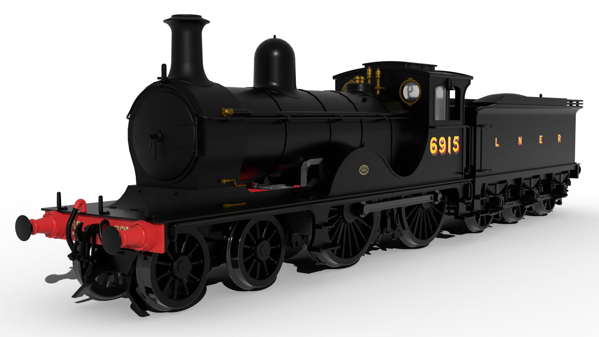 LNER D40 Class 4-4-0 No.6915 - LNER Unlined Black Steam Locomotive